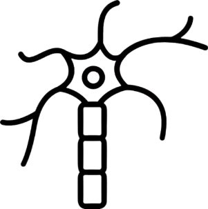 Icon representing cellular and nerve connections